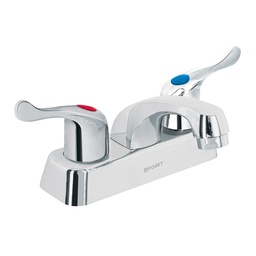 [45511] Mezcladora plastica 4' para lavabo, manerales de palanca
