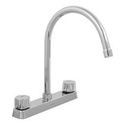 [45616] Mezcladora curva 8' p/fregadero manerales hex car compresion