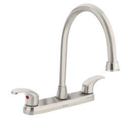[45624] Mezcladora satin 8' para lavabo, cuello largo, palanca,Foset
