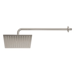[45774] Regadera satin 10' plato cuadrado delgado con brazo, Riviera