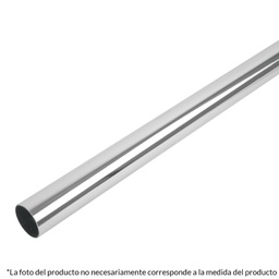 [45894] Tubo redondo para closet,1.5 m, acero cromado, Hermex