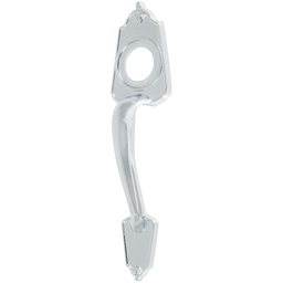 [46139] Chapeton metalico para puerta, acabado cromo mate
