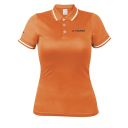 [69986] Playera polo performance para mujer, naranja, CH, Truper