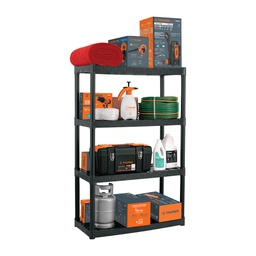 [102887] Estante plastico uso rudo 4 rep/cap. 70 kg 142x43x91, Truper