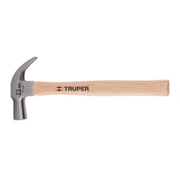 [10557] Martillo cabeza conica 23 mm uña curva, mango madera, Truper