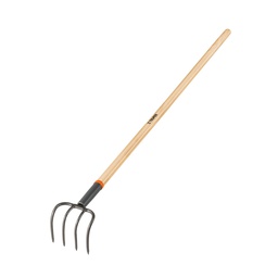 [10568] Cultivador forjado de 4 dientes para jardin, mango de 54'