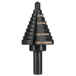 [12126] Broca escalonada oxido negro 10escalones 1/4 a 1-3/8',Truper