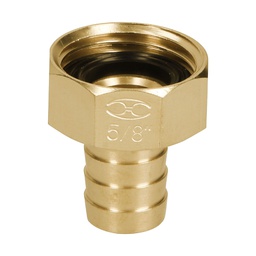 [12288] Conector 5/8' hembra de laton solido para manguera, Truper