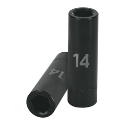 [12426] Dado largo cuadro 1/2' de impacto 6 puntas de 14 mm, Truper