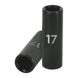 [12429] Dado largo cuadro 1/2' de impacto 6 puntas de 17 mm, Truper