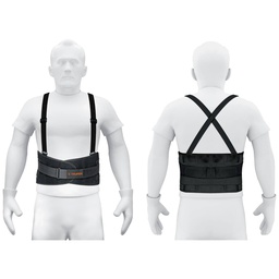 [14217] Faja lumbar con tercer cinturon, talla G, Truper