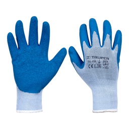 [15266] Guantes de poliester recubiertos de latex, M, Truper