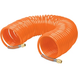 [19075] Manguera de 15.2m tipo resorte 1/4' para compresor, Truper
