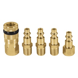 [19081] Juego de 5 piezas, coples y conectores rapidos de laton