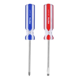 [20210] Duo de desarmadores 1/4 x 4' mango de PVC, Pretul