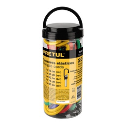 [25090] Juego de 20 tensores elasticos, Pretul