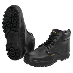 [26061] Bota de seguridad negra, #23 con casquillo de acero, Pretul