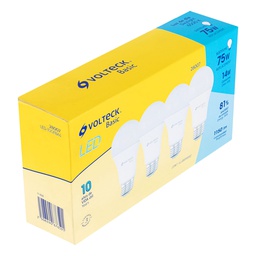 [28007] Pack de 4 lamparas LED A19 14 W (equiv. 75 W), luz de dia