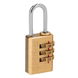 [43346] Candado de combinacion 20 mm cuerpo de laton en blister