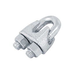 [44086] Blister c/1 nudo (perro) de hierro p/cable de 3/8', Fiero