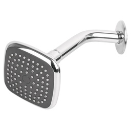 [45065] Regadera cuadrada 3-3/4' brazo y chapeton de acero, Basic