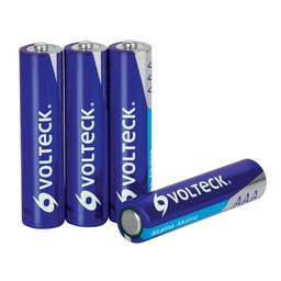 [46316] Blister con 4 pilas alcalinas tamaño AAA, Volteck