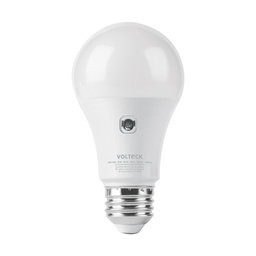 [46990] Lampara LED tipo bulbo A19 10 W con sensor de luz, Volteck
