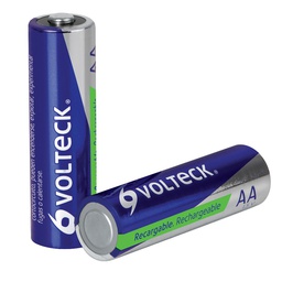 [47204] Blister con 2 pilas AA recargables larga duracion, 2500 mAh