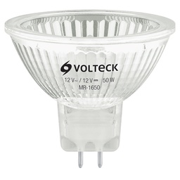 [47253] Lampara de halogeno 50 W tipo MR 16 base GU5.3, Volteck