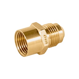 [47428] Niple campana de laton de 3/8' X 3/8', Foset