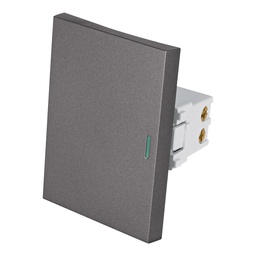 [47825] Interruptor 3 vias acero inox de 3 modulos, linea Lisboa