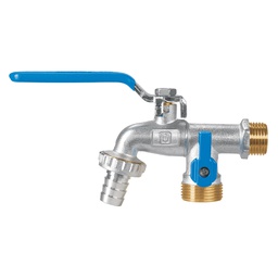 [48060] Llave de esfera doble salida 1/2' de laton, Foset