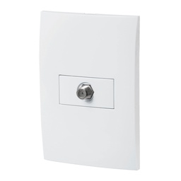 [46499] Placa armada con entrada TV, linea Oslo, color blanco