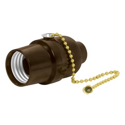 [46533] Portalampara de baquelita, con interruptor de cadena,Volteck