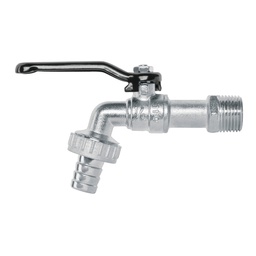 [49079] Llave de esfera, de zinc, 110 gr, entrada 1/2', Foset Basic