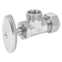 [49109] Llave angular 1/2' x 1/2' de compresion tipo barrilito