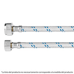 [49127] Manguera p/WC, aluminio, 1/2' x 7/8', 60 cm, Foset