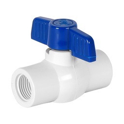 [49150] Valvula esfera de PVC 1/2' roscable, Foset
