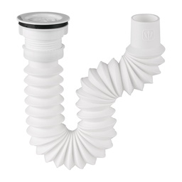 [49370] Cespol flexible 1 1/2', contra, polipropileno para fregadero