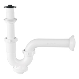 [49508] Cespol rigido 1-1/4', con contra, polipropileno, para lavabo