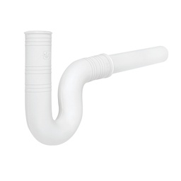 [49947] Cespol flexible 1-1/4' de PVC, con extension, para lavabo