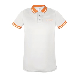 [69975] Playera polo performance para hombre, blanca, G, Truper