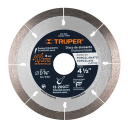 [15196] Disco de diamante de 4-1/2' x 1.3 mm corte de porcelanato