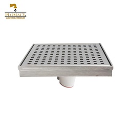 [RP6X6] Resumidero Premium 6" X 6" Acero Inoxidable 304 con Sistema Anti-Cucarachas Plomacy (RP6X6)