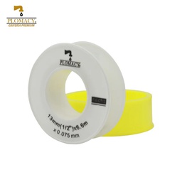 [CT13] Cinta Teflon 1/2&quot; x 6.6 Mts. x 0.075 mm. Plomacy (CT13)