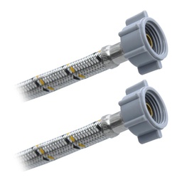 [CFA55] Conector Flexible Para Lav - Freg 1/2&quot; AM X 1/2&quot; AM X 55 CM Acero Inox. Plomacy (CFA55)
