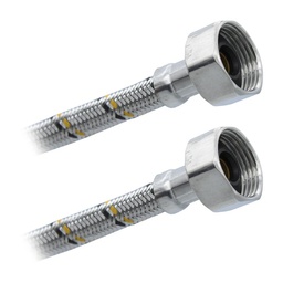 [CFS22] Conector Flexible Para Sanitario 7/8&quot;FIP x 7/8&quot;FIP x 35cm. Aluminio Plomacy (CFS22)