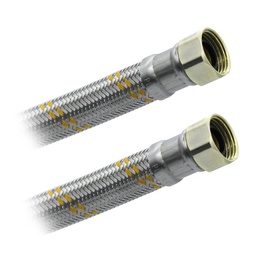 [CBI80] Conector Flexible Para Boiler 1/2&quot; X 1/2&quot; X 80cm. Acero Inox. Plomacy (CBI80)