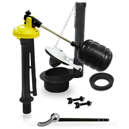 [2714] Herraje WC Econo-Max 3"  Pal. Cromada y Esponjoso (2714)