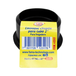 [2317] Chupon &quot;Negro&quot; Para Tubo PVC  2 &quot;  Para Fregadero   (2317)